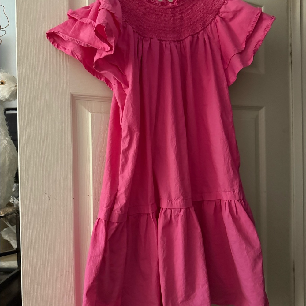 Pinch Fuchsia Ruffled Top
